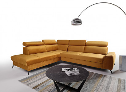Ecksofa L-Form Sofa Neu Modern Moderne Schlaf Couchen Sofa Gepolsterter Möbel